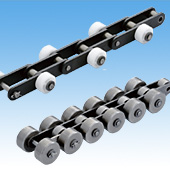 Double Pitch Chain with Outboard Rollers